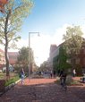 Aarhus Universitets kommende campus, der bliver bygget på Kommunehospitalets gamle arealer, Universitetsbyen, bliver et såkaldt Living Lab i projektet med fokus på sundhed og bæredygtig byudvikling. Visualisering: AART Architects.