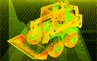 3D laser scanning of point clouds or built environments